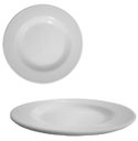 Ver imagem 1 de 10un de Prato de Melamina para Sobremesa Branco 17,5cm
