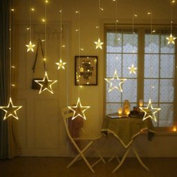 Cascata Estrela Pisca Pisca 138 LEDs Natal Decoraçao Natalina 8 Funçoes Iluminaçao Branco Quente - 4