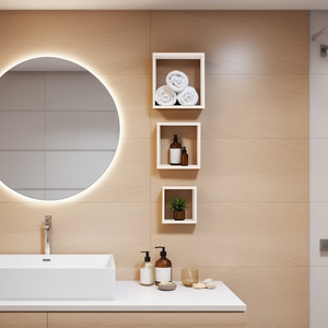 Kit 3 Nichos Decoração Quarto Bebe Sala Coznha 3 Peças 302520x10