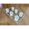 Bandeja Acrílico Transparente Bisotê 30 X 20 X 5 X 6 Mm Esp. - 13