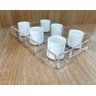 Bandeja Acrílico Transparente Bisotê 30 X 20 X 5 X 6 Mm Esp. - 17