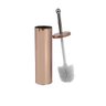 ESCOVA SANITARIA SUPORTE REDONDO DE INOX ROSE GOLD 38X9,5CM - 1