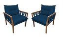 Ver imagem 1 de KIT 2 POLTRONAS DECORATIVA LUXO SAFIRA DORA BELA Califónia 129