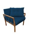 Ver imagem 2 de KIT 2 POLTRONAS DECORATIVA LUXO SAFIRA DORA BELA Califónia 129