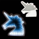 Ver imagem 2 de Luminária 3D Infinito Espelho LED Unicornio Luz Profundidade Quarto (Qz3804)