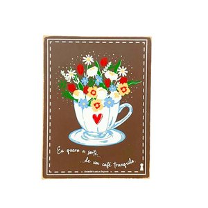 Box Quadro Cafe Tranquilo 15x20
