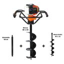 Ver imagem 5 de Perfurador de Solo Vulcan VPS520 2T 52CC 2,5HP com Broca 80x20cm + Broca Extra 80x15cm + Extensor