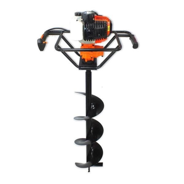 KIT Perfurador de Solo VPS520 Vulcan 2T 52CC 2,5HP com Broca 80x20cm   Broca 80 X 10 cm