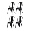 Ver imagem 1 de Kit 4 Cadeira Tolix Iron Preto Decoradeira