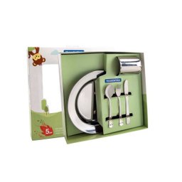 Kit Infantil Refeição Baby Friends Aço Inox 5 Peças Tramontina - 3