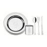 Kit Infantil Refeição Baby Friends Aço Inox 5 Peças Tramontina - 1