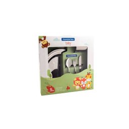 Kit Infantil Refeição Baby Friends Aço Inox 5 Peças Tramontina - 2