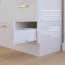 Ver mais imagens de Balcão para Pia Planejado 120cm sem Tampo Marselha CabeCasa MadeiraOriginals Branco