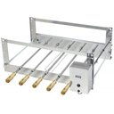 Ver imagem 1 de Churrasqueira Rotativa Inox Simples 05 Espetos Cris 220v Arke