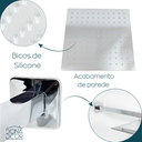 Ver imagem 4 de Chuveiro Gas Ducha Inox 20x20 Inox Quadrado Braço 40 Cm Gás