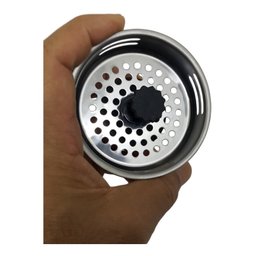 Ralo Inox Válvula Americana Pia Cozinha Grande - 3 Ralo Inox Válvula Americana Pia Cozinha Grande - 3