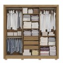 Ver imagem 3 de Guarda Roupa Roupeiro Casal com 3 Portas de Correr e Espelho Cb04m570 Kappesberg