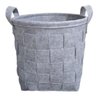 Cesto Feltro Tramado Cinza 30x30x29 Yoi - 1