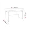 Mesa para Escritório Diretor 134x60cm PE40   - 2