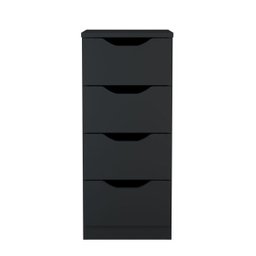 Gaveteiro para Escritório e Quarto 4 Gaveta Preto Multivisão - 2