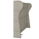 Ver mais imagens de Kit Cabeceira Cama Box Queen 160 Cm Madrid com Puff Recamier Santorini Bouclê Creme - Lyam Decor
