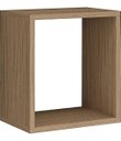 Ver imagem 1 de Nicho quadro decorativo 30x30x20 Rustico Multivisão Nogal