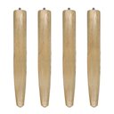 Ver imagem 3 de Kit 04 Pés Palito Natural 30 cm e 04 Chapinhas Inclinadas - D’Rossi