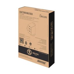 Gaveteiro Branco 3 Gavetas Multivisão Gav-Multi-300-Uv-Br - 4
