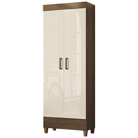 Armário Multiuso 60cm 2 Portas Thales Jequitibá/Off S01 - Mpozenato