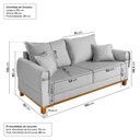 Ver imagem 4 de Sofá 2 Lugares 180cm Ananda CabeCasa MadeiraOriginals