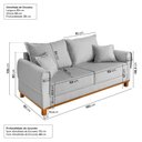 Ver imagem 4 de Sofá 2 Lugares 180cm Ananda CabeCasa MadeiraOriginals