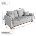 Ver imagem 4 de Sofá 2 Lugares 180cm Ananda CabeCasa MadeiraOriginals