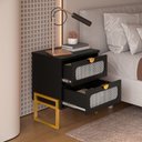 Ver mais imagens de Mesa de Cabeceira Titanium Estilo Industrial com Pés de Ferro