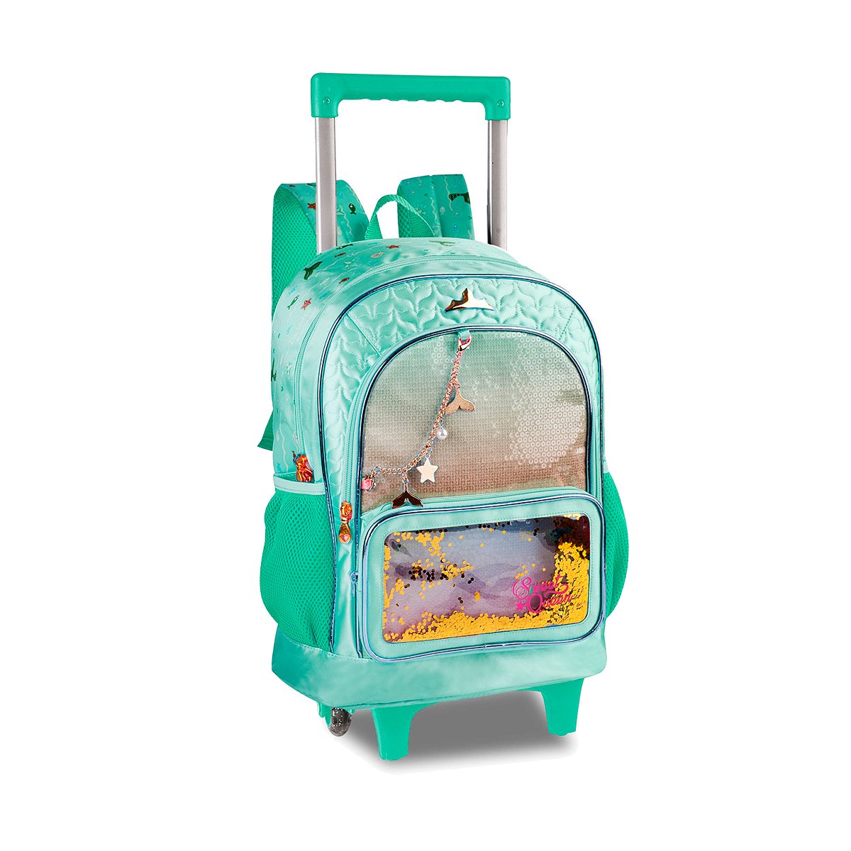 Mochila Escolar Sweet Queen Meninas Clio Infantil Verde - 1