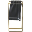Ver imagem 5 de Porta Toalha de Rosto Banheiro de Bancada Duplo Dourado Seul