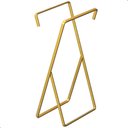 Ver imagem 4 de Porta Toalha de Rosto Banheiro de Bancada Duplo Dourado Seul