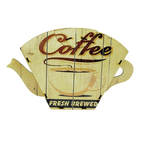 Porta Filtro em Madeira para Coador de Café Decor - Coffe Fresh