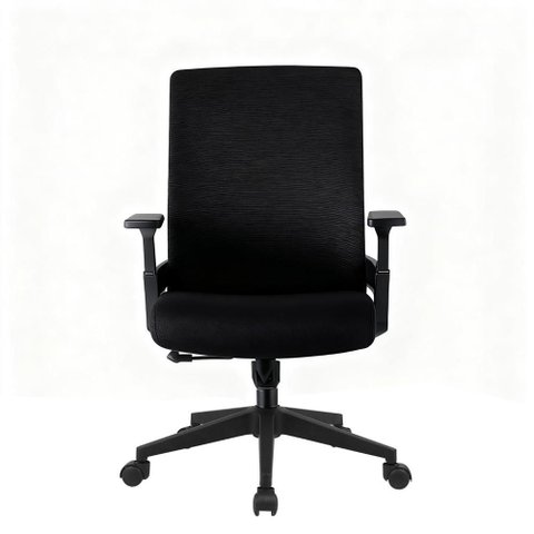 Cadeira de Escritório Presidente Fox Office Giratória Tela Mesh Preta F1251