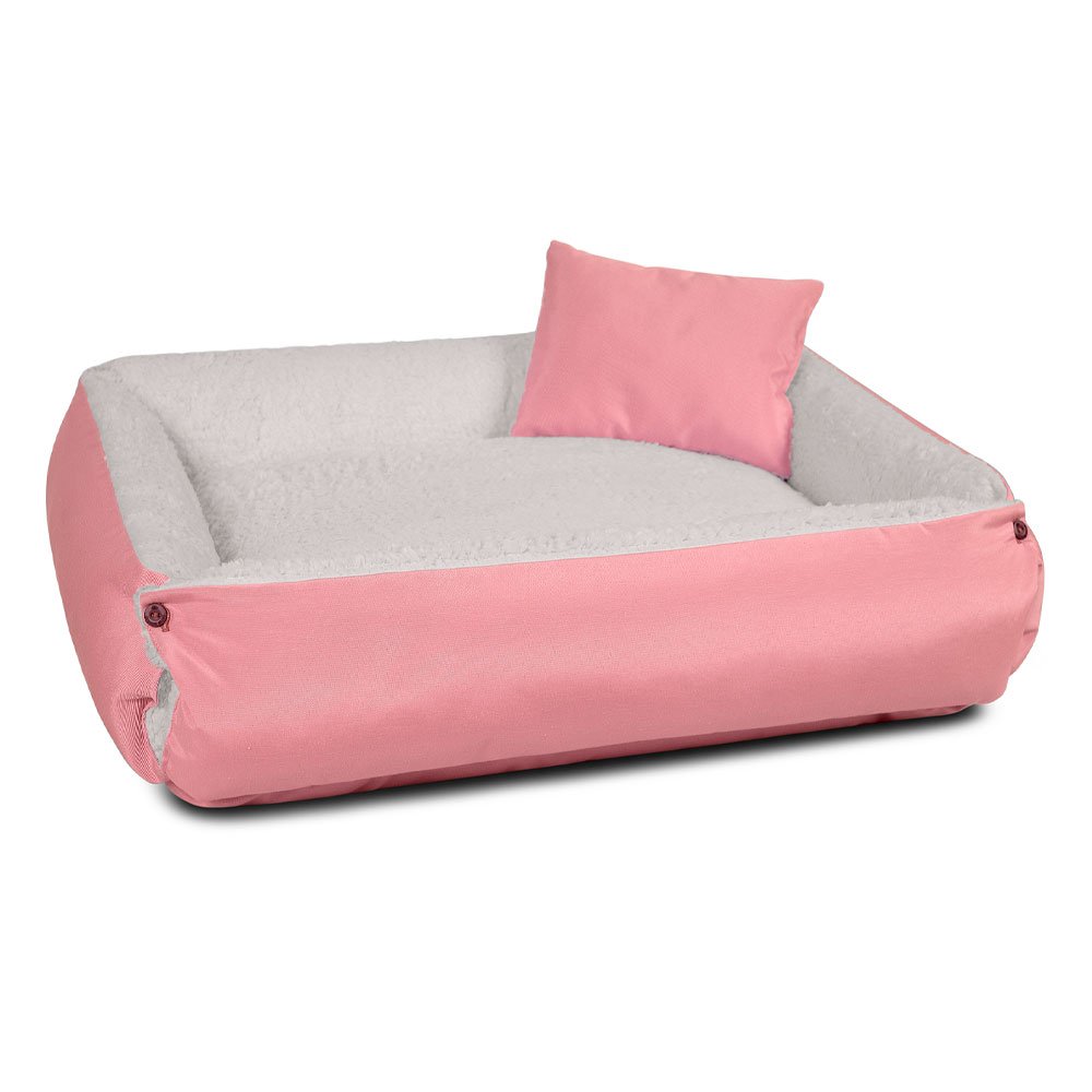 Caminha Nuvem Cama Pet Dupla Face 75x60 Rose - 4