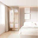 Ver imagem 1 de Guarda-Roupa Modular 80cm com Portas Reflecta e Gaveteiro Jade CabeCasa MadeiraOriginals