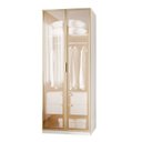 Ver imagem 2 de Guarda-Roupa Planejado 80cm com Portas Reflecta e Gaveteiro Jade CabeCasa MadeiraOriginals Branco/Fosco