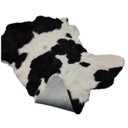 Ver imagem 2 de Tapete Couro de Bezerro Nonato Terneiro Preto e Branco 90cm