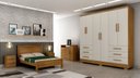 Ver imagem 2 de Guarda Roupa Solteiro com Pés 6 Portas 6 Gavetas - Berlim-cumaru/fendi - Móveis Novo Horizonte