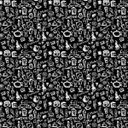 Ver imagem 1 de Papel de Parede Preto com Desenhos Branco Café Espresso Chá