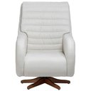 Ver imagem 3 de Poltrona de Amamentação com Balanço Giratória Sky D02 Linho Branco C-419 - Lyam Decor