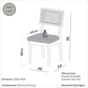 Ver imagem 7 de Conjunto Mesa Oval Extensível com 4 Cadeiras Mdf Estofadas Bege Dalla Costa