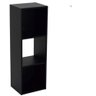 Estante de Livros 3 Nichos Mdf Preto - 1