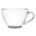 Ver imagem 2 de Jogo de 3 Xícaras Vidro 250ml Café Chá Transparente com Alça Lateral