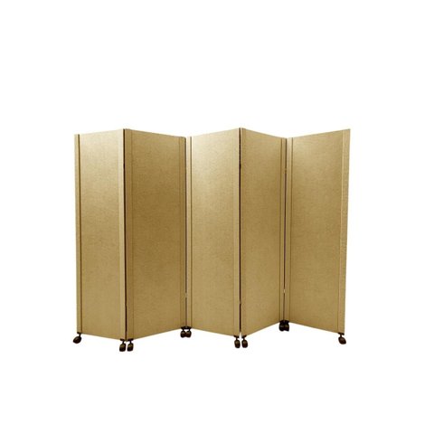 Biombo New Design 5 Folhas C / 10 Rodinhas