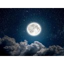 Ver imagem 2 de Papel de Parede Lua Noite Nuvens Estrelas 3d 7,50m² Lua32